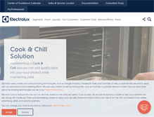 Tablet Screenshot of professional.electroluxusa.com